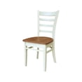 thumbnail image 2 of 36" Solid Wood Round Pedestal Dining Table with 2 Dining Chairs - Multi-Color, 2 of 3