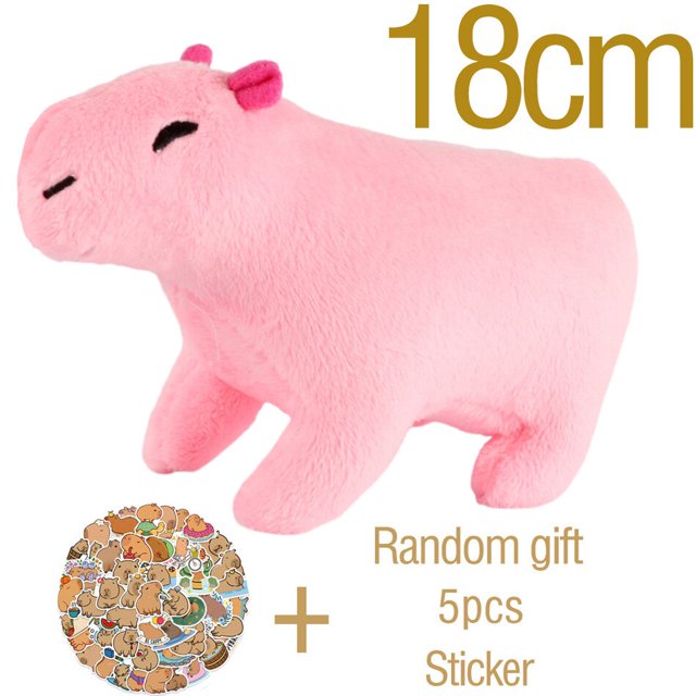 18cm Capybara peluches animales de peluche marrón simulación esponjosa muñecas suaves juguetes muñecas de la vida Real niños Dirthday regalo de Navidad xuanjing unisex
