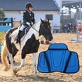 thumbnail image 4 of Cojín de silla de montar PU arnés de entrenamiento al aire libre cojín de asiento cómodo Azul Zulema Mantilla de caballo, 4 of 6