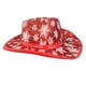 thumbnail image 4 of Sombrero de vaquero con patrón de copo de nieve, ala ancha, para fiesta de Halloween y Navidad. borde liso, 4 of 9