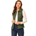 thumbnail image 1 of Chaleco Anorak Utility sin Mangas con Cremallera y Bolsillos Verde Allegra K XS, 1 of 6