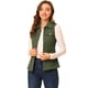 thumbnail image 1 of Allegra K Chaqueta con cremallera y bolsillos sin mangas Anorak Utility Chaleco para mujer Verde S, 1 of 6