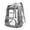 czb# Grey203, variant on CUZIBR Clear Backpack Heavy Duty Transparent See Through Rucksack With Double Front Zipper Compartments Padded Adjustable Straps Side For Concert Sports Game Travel School