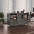 thumbnail image 3 of Modfurne 2 Drawer Lateral File Cabinet with Lock, Rolling Filing Cabinet for Home Office Fits Files Letter/Legal/F4/A4 (Gray), 3 of 8