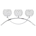 thumbnail image 2 of Candlestick,3 Arms European Classic Crystal Candlestick Dinner Candlestick Tried and Trusted, 2 of 12