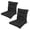 Black, variant on 2Pcs Outdoor Waterproof High Back Chair Cushion Thick Tufted Patio Seat Back Pad for Garden Office Dining Indoor Outdoor Furniture