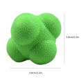thumbnail image 3 of Soidarity Pelota de entrenamiento Hexagonal de 3 uds., pelota de reacción divertida para exteriores, pelota de silicona para coordinación de agilidad, Gimnasios en casa verde Soidarity HW4311-04, 3 of 6