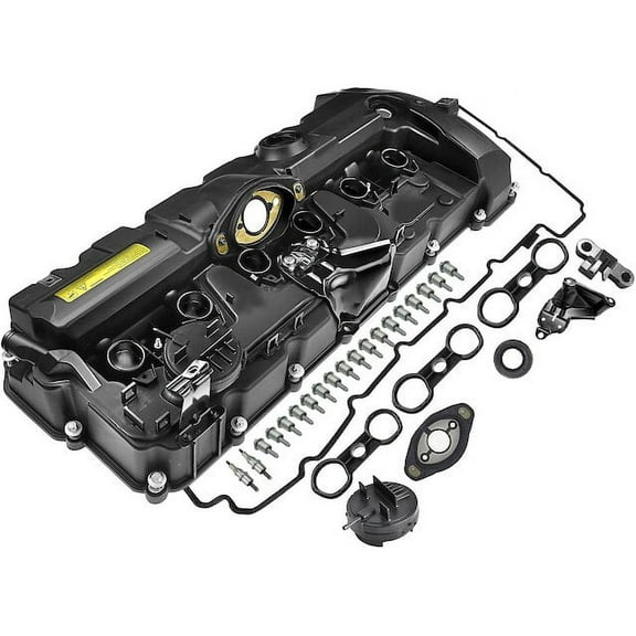 Valve Cover - Compatible with 2008 - 2013 BMW 128i 3.0L 6-Cylinder 2009 2010 2011 2012