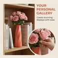 thumbnail image 5 of REGALWOVEN Clear Plastic Bud Vase, Unbreakable Modern Decorative Vase for Home Decor Rose PIink 2.8"L x 2.8"W x 8.3"H, 5 of 6