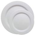 thumbnail image 3 of Hammered Collections 10.25" Dinner Plates White: Qty 50, 3 of 5