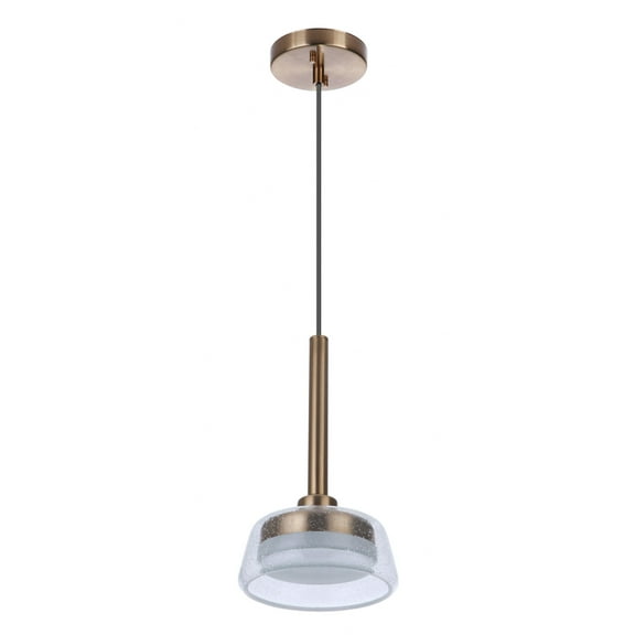 55190-SB-LED Craftmade Lighting Centric - 7.38 Inch 6W LED Pendant-Satin Brass Finish    -Traditional Installation