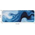 thumbnail image 7 of Light Blue Marble Flow Pattern Kitchen Rug Mat,Kitchen Runner Rugs Non Skid Washable,Decorative Kitchen Floor Mats for Kitchen,Sink,Laundry,17"x47.2", 7 of 7
