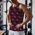 thumbnail image 5 of Gukieu Vintage Psychedelic Print Men's Quick Dry Fitness Vest, Round Neck Sleeveless Fitness Bodybuilding Top-Large, 5 of 7
