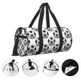 thumbnail image 3 of Balery Happy Soccer Bolsa de Gimnasio para Mujeres y Hombres, Bolsa de Viaje Impermeable, Bolsa de Fin de Semana con Compartimento para Zapatos y Bolsillo Húmedo, 3 of 6