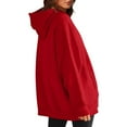 thumbnail image 5 of XMMSWDLA Womens Oversized Hoodies Sweatshirts Fleece Hooded Pullover Tops Sweaters Casual Comfy Fall Fashion Outfits Clothes 2024, 5 of 8