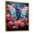 thumbnail image 2 of Designart "Butterfly Wild Color Flit" Animals Butterfly Floater Framed Canvas Prints, 2 of 5