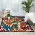 thumbnail image 3 of Nourison Aloha Indoor/Outdoor Tropical Botanical Multicolor 3'6" x 5'6" Area Rug, (4' x 6'), 3 of 8