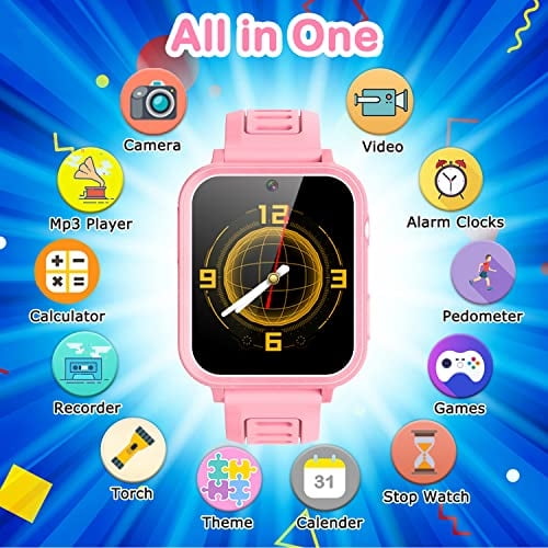 Juego para niños Reloj inteligente Regalo para niñas de 6 a 12 años, 16 Juegos de rompecab Cosjoype Cosjoype