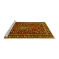 thumbnail image 2 of Ahgly Company Machine Washable Indoor Rectangle Persian Yellow Traditional Area Rugs, 2' x 5', 2 of 4