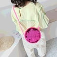 thumbnail image 5 of Bolso bandolera para niñas, mochila de un solo hombro con lentejuelas y peluche de princesa a la moda para niñas y bebés, 5 of 5