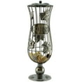 thumbnail image 2 of Wine Cork Holder Storage Goblet Shaped with Grapevines in Silver Metal, 2 of 2