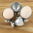 thumbnail image 4 of TONGMI Egg Holder Cup Set of 4 Egg Cups for Soft & Hard Boiled Eggs Stainless Steel, 4 of 13