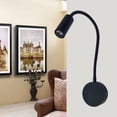 thumbnail image 3 of 3W Flexible Hose LED Wall Lamp Bedroom Bedside Hotel Reading Adjustable Light, 3 of 7