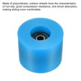 thumbnail image 3 of Unique Bargains Roues de Longboard 60mm avec Roulements ABEC-9 Roues de Rue pour Skateboards Cruiser 80A, Noir Bleu 4 Pack, 3 of 4