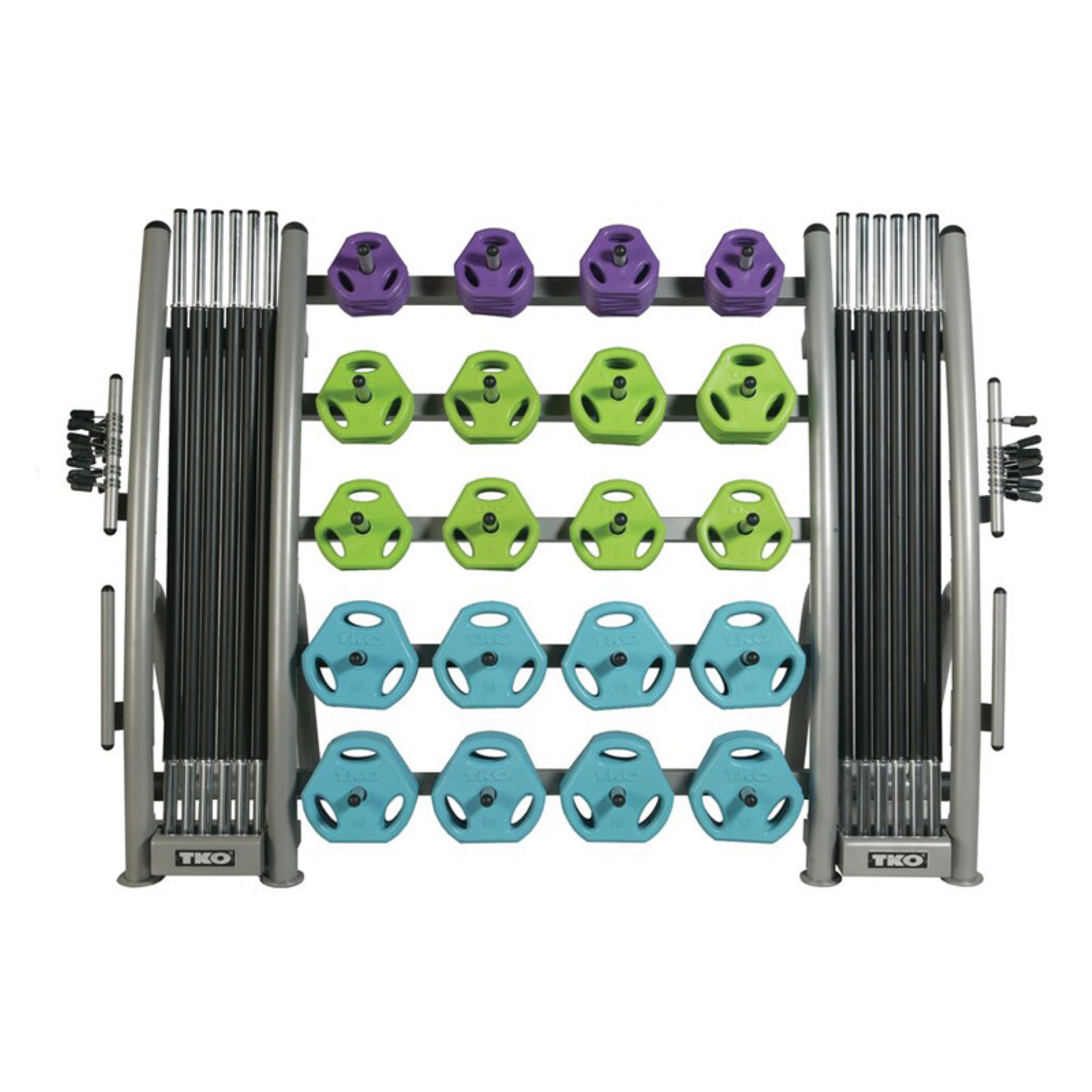 TKO 20 Set Cardio Pump Group Pack with Storage Rack by TKO Sports