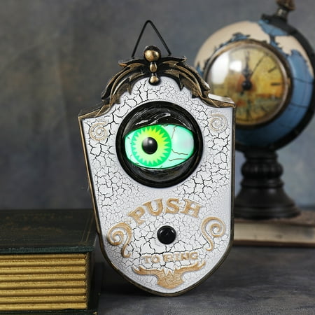 halloween decoration, animated eyeball doorbell, animated halloween