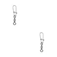 thumbnail image 1 of Soidarity Paquete de 10 pines de conector de pesca de acero inoxidable, rodamiento de anzuelo a presión rodante, juego de anzuelos, suministro para tipo 1 Tipo 1 2piezas Soidarity CBP493721, 1 of 5