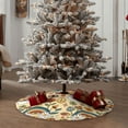thumbnail image 4 of Teaboi Mushrooms And Rainbows Peace for Christmas Tree Skirt, Christmas Tree Decoration Tree Skirt - Strap/Velcro Style, Home Holiday Decorations, Suitable for Christmas, Halloween-30", 4 of 6