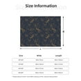 thumbnail image 5 of Yiaed Tropical Butterfly Print Blanket Throw Blanket Soft Cozy Flannel Blanket for Home Bed Sofa Couch Chair-80"x60", 5 of 6