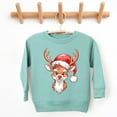 thumbnail image 5 of Cute Reindeer Head - Toddler Graphic Sweatshirt, 5 of 11