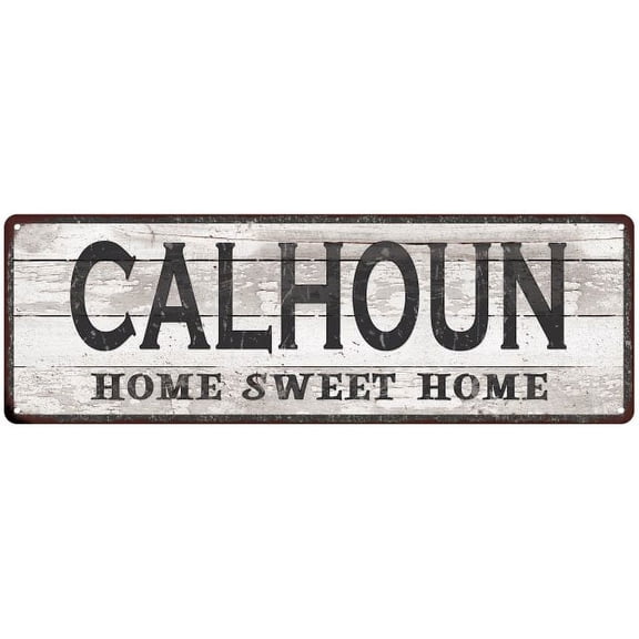CALHOUN Home Sweet Home Country Look 6x18 Metal Sign 106180045783