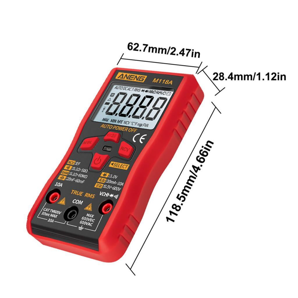 Miulika Digital Multimeter, 6000 Counts Volt Meter Manual And Auto Ranging; Measures Voltage , Current, Resistance, Continuity,