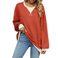 thumbnail image 1 of Camisetas de Larga para Mujer Naranja XL, 1 of 5