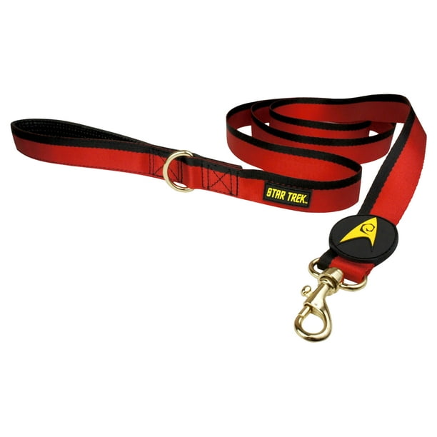 Correa para perros Coop Star Trek, uniforme rojo de 6 pies para perros de talla única