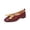Wine, variant on Yungyresw Ballet Flats For Women Polka Dot Bow Square Toe Slip On Shoes Low Top Casual Comfortable Work Office Dress Shoes Beige 36