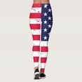 thumbnail image 3 of Gibobby Pantimedias Termicas Día la Independencia para las mujeres 4 julio Leggings Pantalones para yoga Correr Pilates Gimnasio Medias Compresión Yoga Correr Fitness（Azul marino， S), 3 of 5