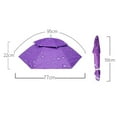 thumbnail image 6 of Deyuer 1 Set Umbrella Hat Hands Free Folding Anti UV Rainproof Double-Layer Sun Rainy Day Fishing Tea Picking Umbrella Hat Outdoor Supply,Lake Blue, 6 of 8