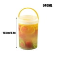 thumbnail image 3 of Twist Cap Food Storage Containers with Clear Screw on Lid- Reusable Meal Prep Containers - Small Freezer Containers Microwave Safe Clear Food Storage 940ml, 3 of 8