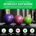 thumbnail image 5 of Soft Weighted Balls for Exercise - Latex Free, Easy to Grip, Versatile Physical Therapy Exercise Ball - Lime, 2lbs, 5 of 9