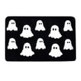 thumbnail image 2 of Dmlowu Halloween Bathroom Rugs, Extra Soft Ghost Bath Mat, Non Slip Door Mat for Holiday Party Halloween Decorations Outdoor & Indoor, 16x24 Inch Halloween Decorations Shower Mat, 2 of 6