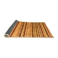 thumbnail image 2 of Ahgly Company Indoor Round Abstract Orange Modern Area Rugs, 6' Round, 2 of 4