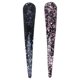 thumbnail image 1 of EeaseMX 2 pinzas para el pelo alargadas con resorte, herramienta para peinar el cabello, pasador, horquilla para mujeres y niñas (negro y morado claro), 1 of 8