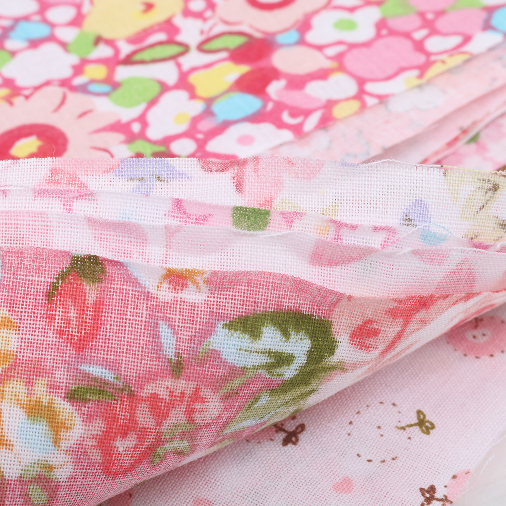 7pcs/set Cotton Fabric For Sewing Quilting Patchwork Home Textile Pink Series Tilda Doll Body Cloth,25*25CM - image 4 of 6