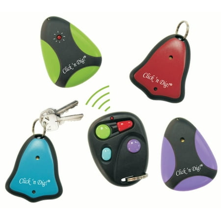 Click n Dig Model E4 Radio Frequency Electronic Key Finder, 4 Receivers
