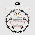 thumbnail image 1 of Narrow Wide Tooth Chainring for Enhanced Stability on Road Bikes at 110BCD Size, 1 of 8