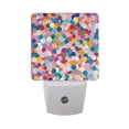 thumbnail image 6 of Yayeee LED Plug in Night Light for The Home with Auto Dusk to Dawn Light Sensors, 2 Pack, Yellow Colorful Circles, 6 of 6